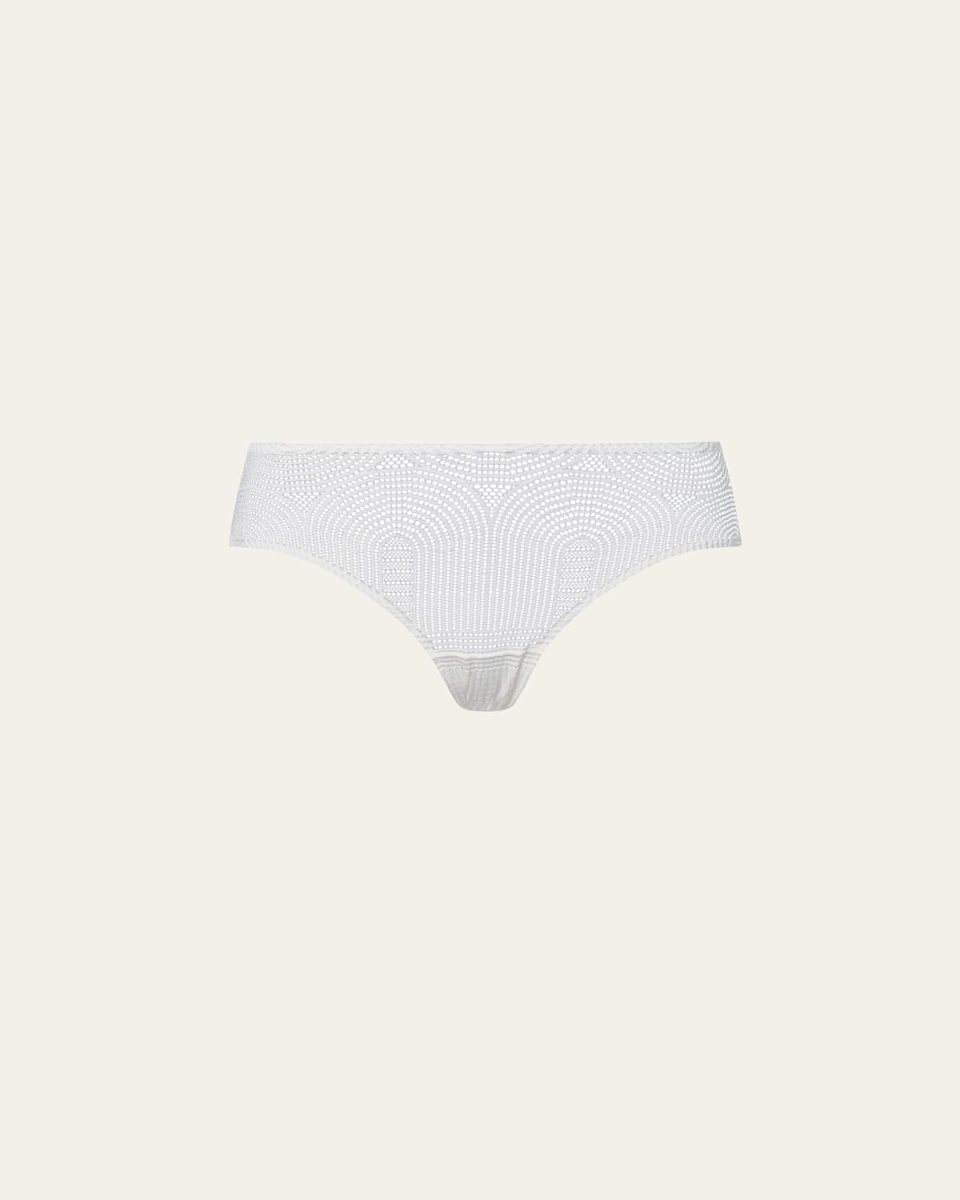 Martha Low-Rise Geometric Lace Bikini Briefs